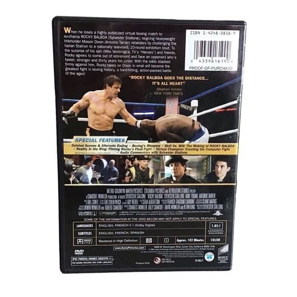 Rocky Balboa DVD - 5/$20 - Picture 2 of 3